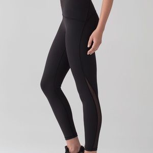 Lululemon Train Times 25” High-Rise Leggings w/ Drawstring Waist & Mesh Panels